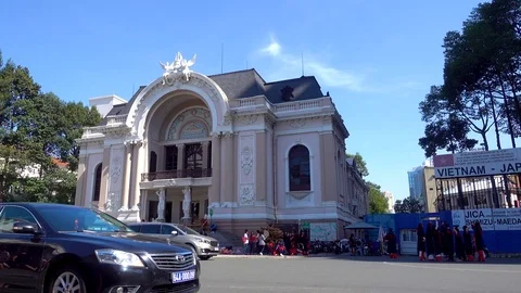Saigon Opera House Stock Footage 83700622