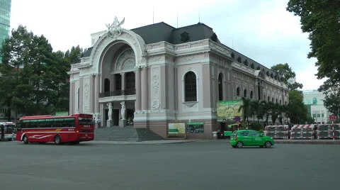 Saigon Opera House3 Stock Footage 41008349