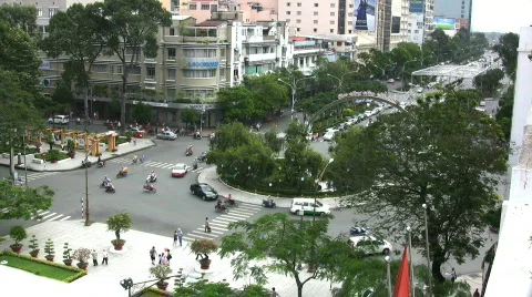 Saigon traffic Video stock 466790