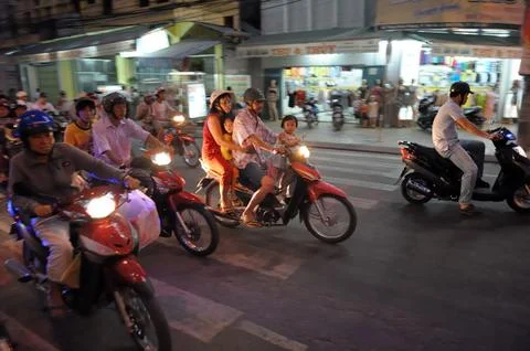 Saigon's traffic Foto stock