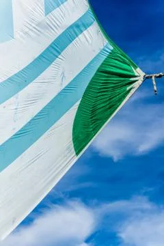 Sail being blown by the wind Stock Photos