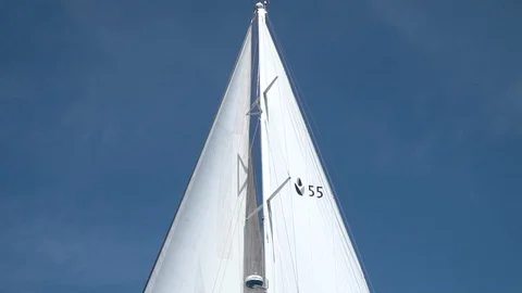 Sail blue sky Stock Footage 127869441