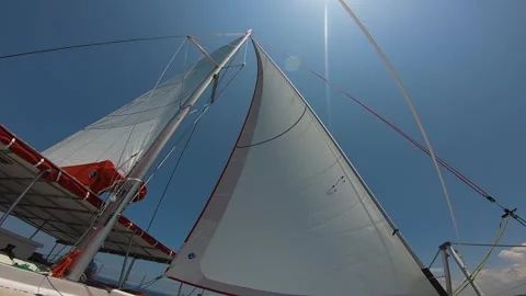 Sail up in the boat 2 Video stock 288233495