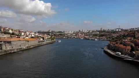 Sail Boat at Douro River Stock Footage 107096135