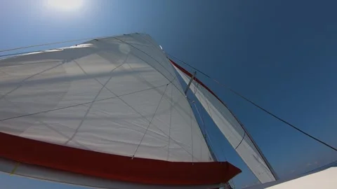 Sail up in the boat Video stock 288233762
