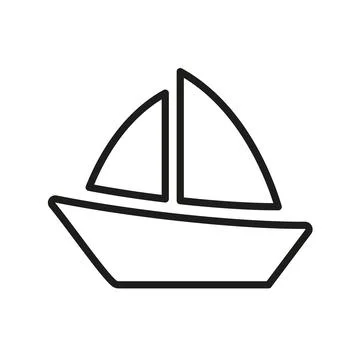 Sail boat icon vector design templates simple Stock Illustration