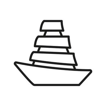 Sail boat icon vector design templates simple Stock Illustration