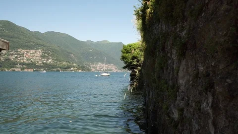 A sail boat on the lake. Stock Footage 109805502