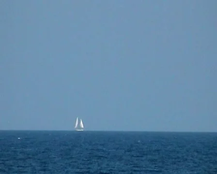 Sail boat at large Stock Footage 84640