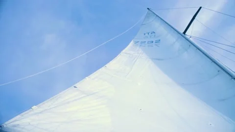 Sail Boat / Sail in the wind / 4K Stock Footage 143607448