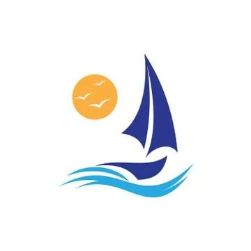 Sail boat vector Stock Illustration