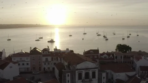 Sail boats in the sunset Stock Footage 124221641