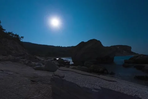 Sail Cliffs TimeLapse Slider Plan Video stock 205658138