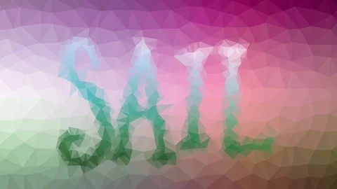 Sail dissolving techno tessellation looping pulsing polygons 스톡 동영상 109238368