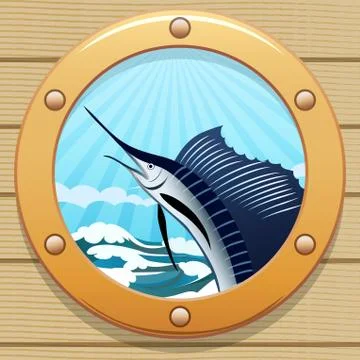Sail fish Illustrazione stock