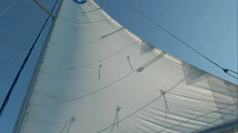 Sail full of wind Stock Footage 48865716