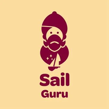 Sail Guru Logo Stock Illustration