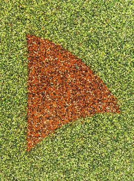 Sail Shape of Rubber Chips Stock Photos