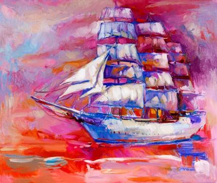 Sail ship Stock Illustration