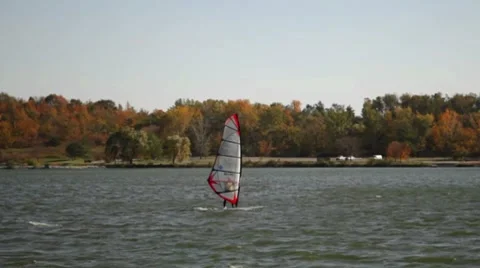 Sail Skier Video stock 8831345