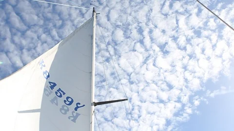 Sail sky and clouds Stockbeeldmateriaal 108835317