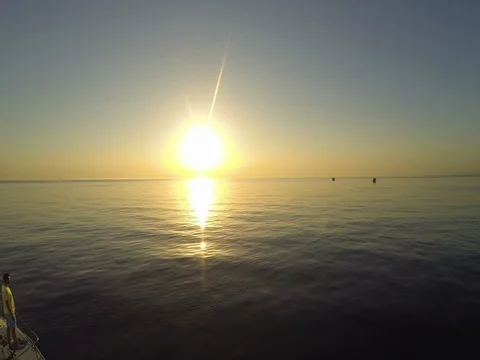Sail in the sunrise Stock Footage 71135989