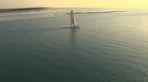 Sail into Sunset II Video stock 10714854