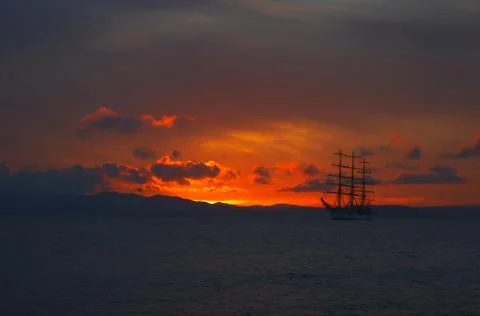 Sail on the sunset Photos