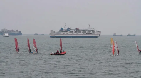 Sail training Stock Footage 38568448