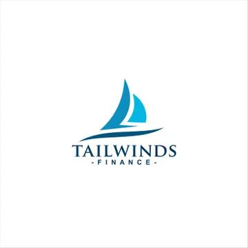 Sail Wind Logo Design Idea Stock Illustration