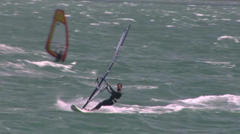 Sailboader approaching camera Video stock 1035066