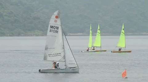 Sailboat 001 Stock Footage 8635867