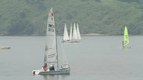 Sailboat 002 Stock Footage 8635933