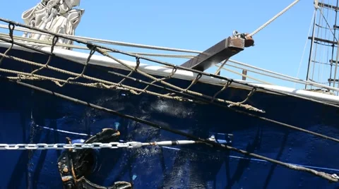 Sailboat at anchor Stock Footage 40717211