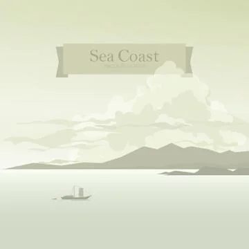Sailboat in the Bay イラスト素材
