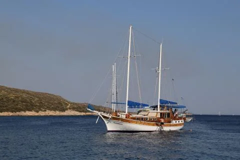 Sailboat in Bodrum Stock Photos