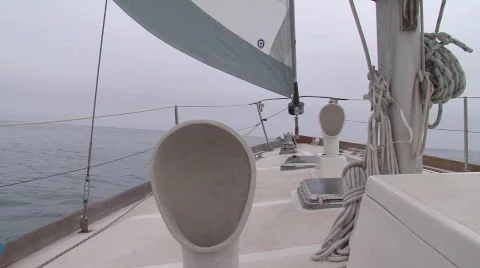 Sailboat bow 스톡 동영상 479031