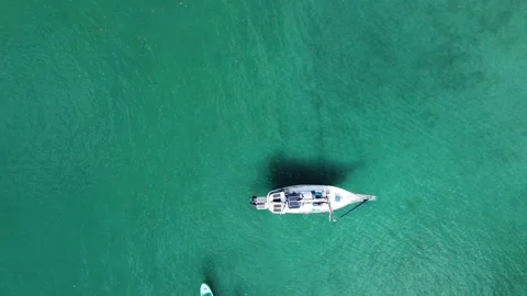 Sailboat in the Caribbean Video stock 166707626