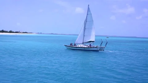 Sailboat - Catamaran Video stock 56154778