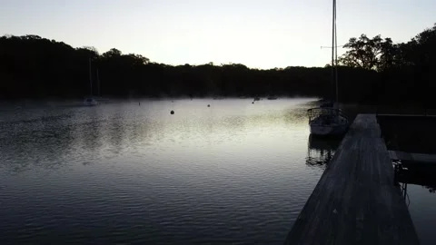 Sailboat Cove Hyperlapse Stock Footage 130282062