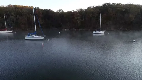Sailboat Cove Hyperlapse Stock Footage 130282103