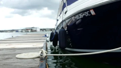 Sailboat dock Video stock 84117114