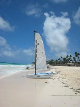 Sailboat in Dominican Republic Stock Photos