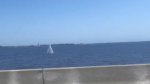 Sailboat drive-by Stock Footage 156133666
