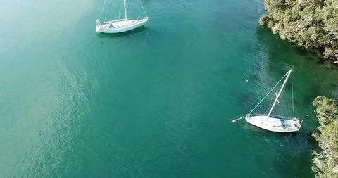 Sailboat Drone #1 Stock Footage 111427081