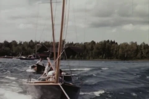 Sailboat Stock Footage 24827592