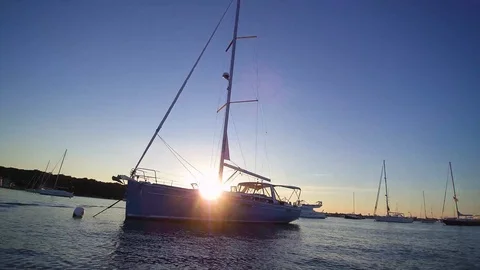 Sailboat Stock Footage 85486455
