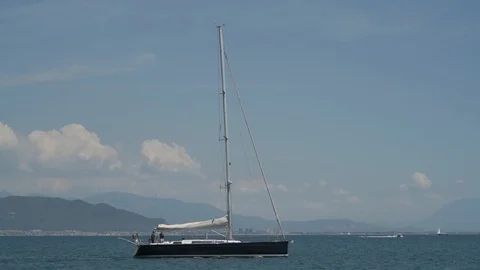 Sailboat Stock Footage 90055692