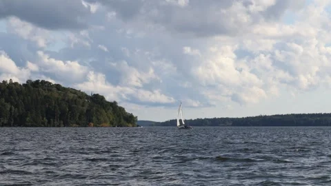Sailboat Stock Footage 255967808
