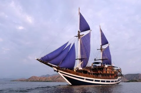 Sailboat front Foto stock